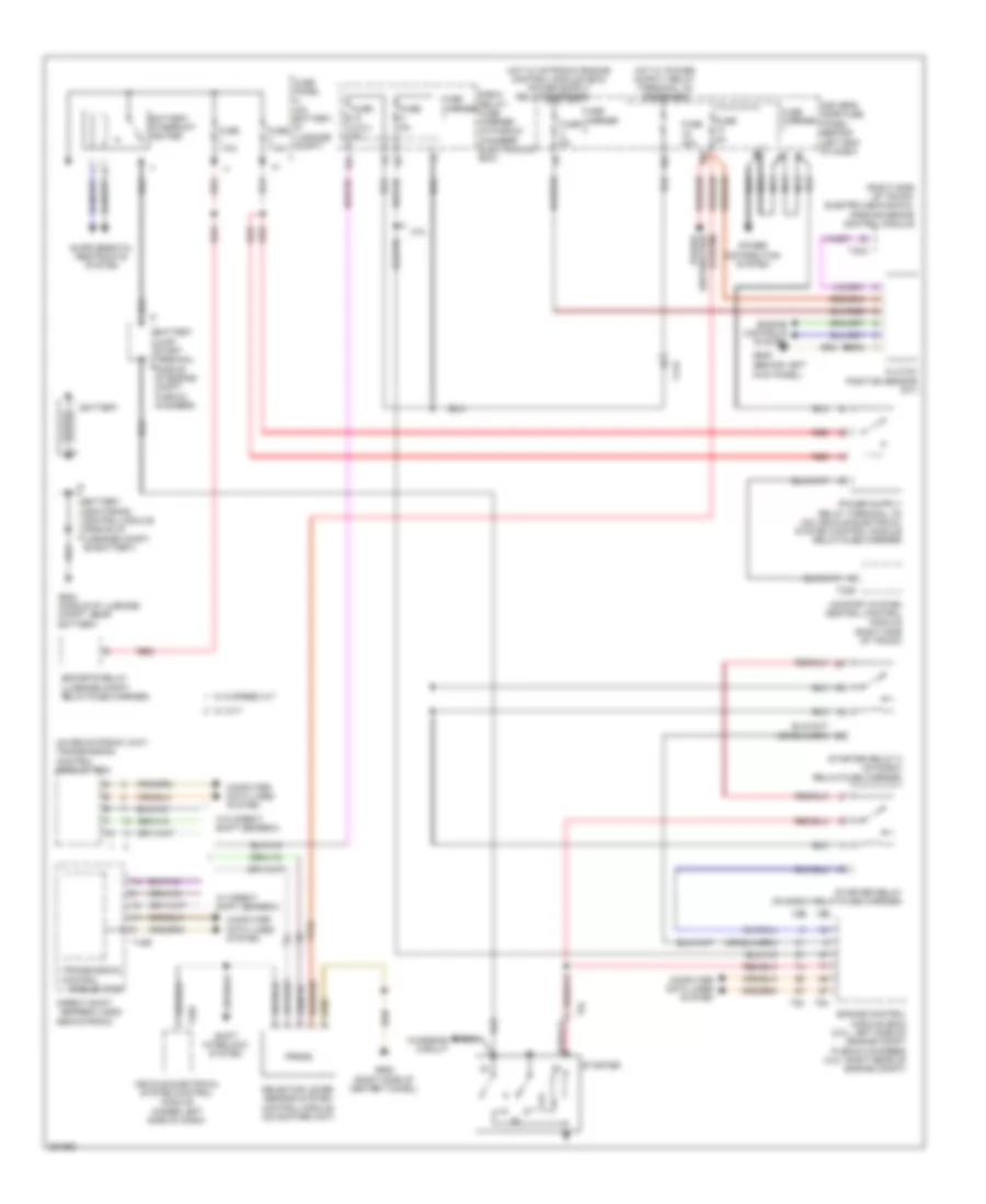 Starting Wiring Diagram for Audi S4 2011