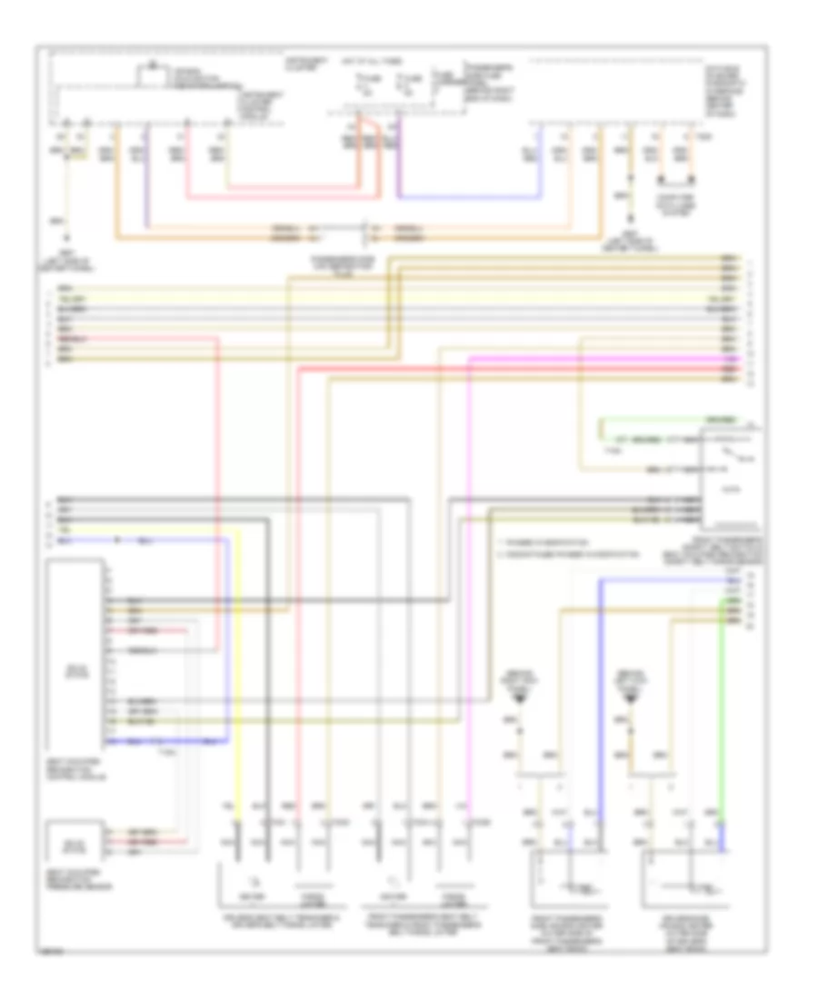 Supplemental Restraints Wiring Diagram 2 of 3 for Audi S4 2011