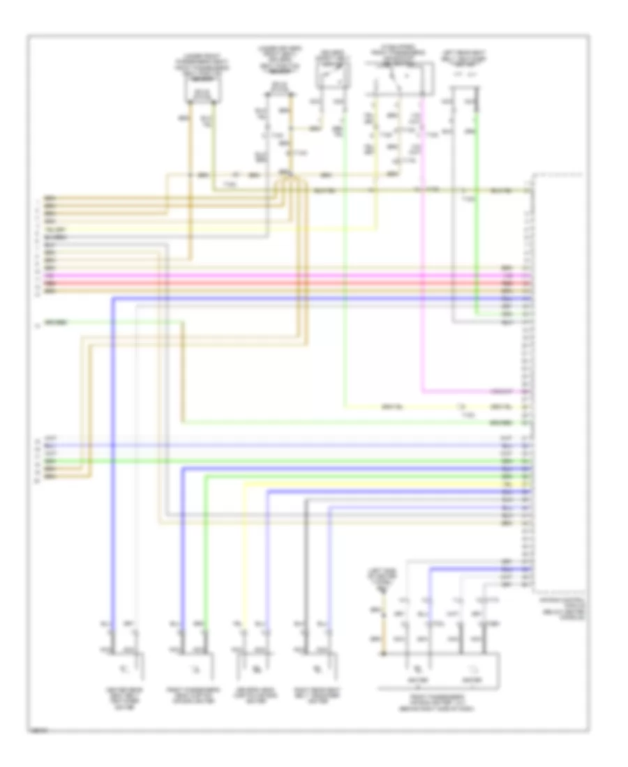 Supplemental Restraints Wiring Diagram 3 of 3 for Audi S4 2011