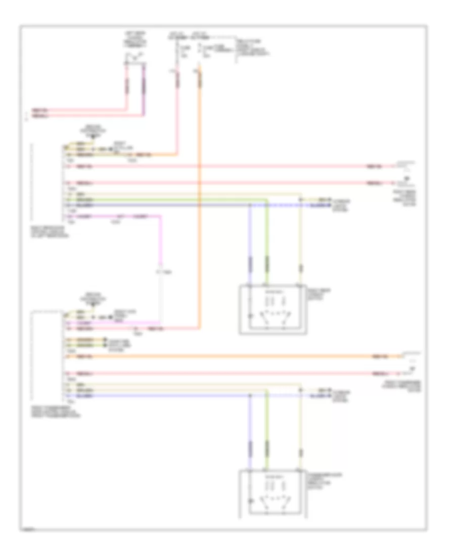 Power Windows Wiring Diagram 2 of 2 for Audi Q5 Prestige 2013