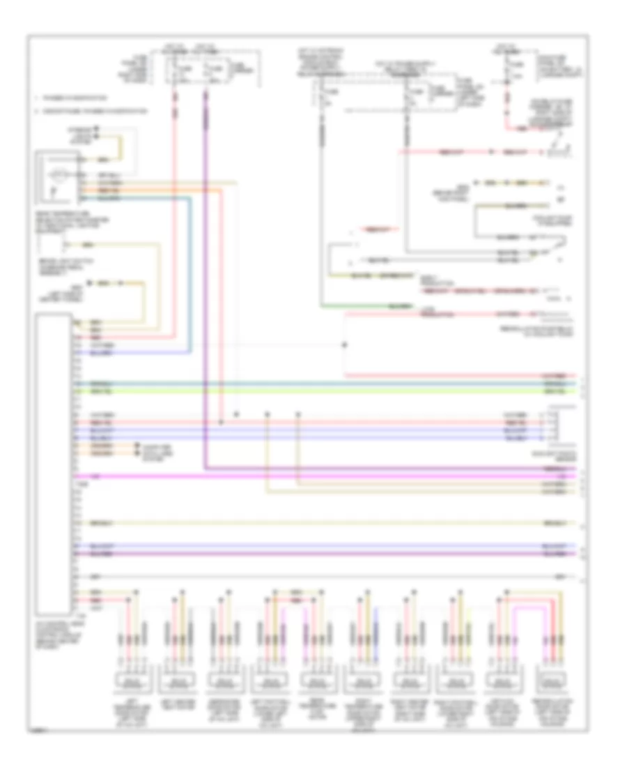 Automatic AC Wiring Diagram, Comfort (1 of 3) for Audi A5 Quattro 2009