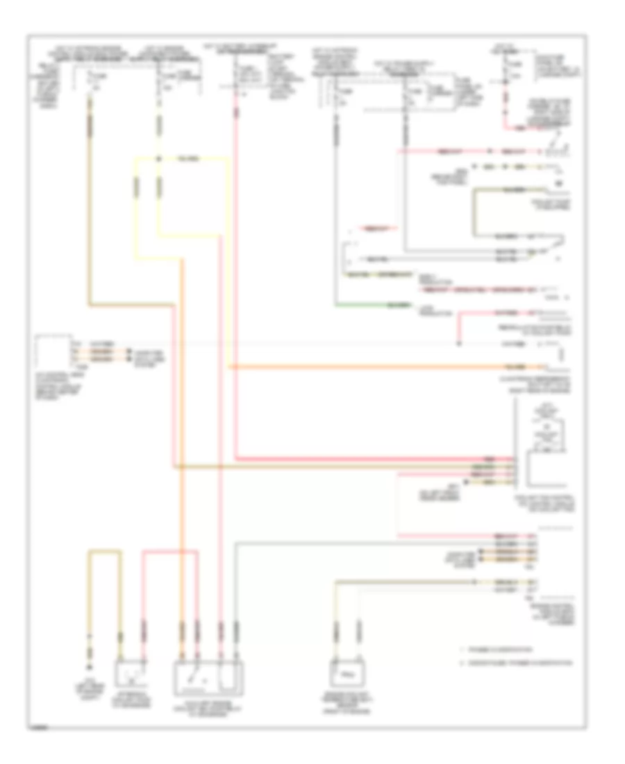 Cooling Fan Wiring Diagram for Audi A5 Quattro 2009