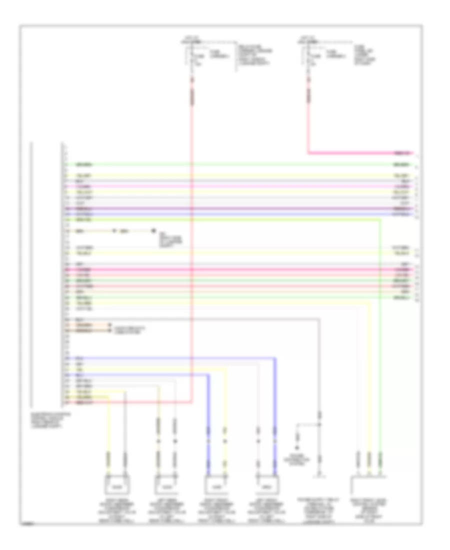 Electronic Suspension Wiring Diagram 1 of 2 for Audi A5 Quattro 2009