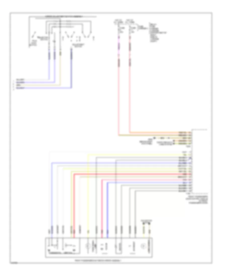 Memory Mirrors Wiring Diagram (2 of 2) for Audi A5 Quattro 2009
