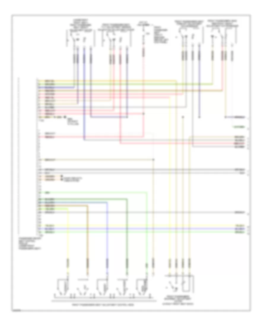 Passengers Memory Seat Wiring Diagram (1 of 2) for Audi A5 Quattro 2009