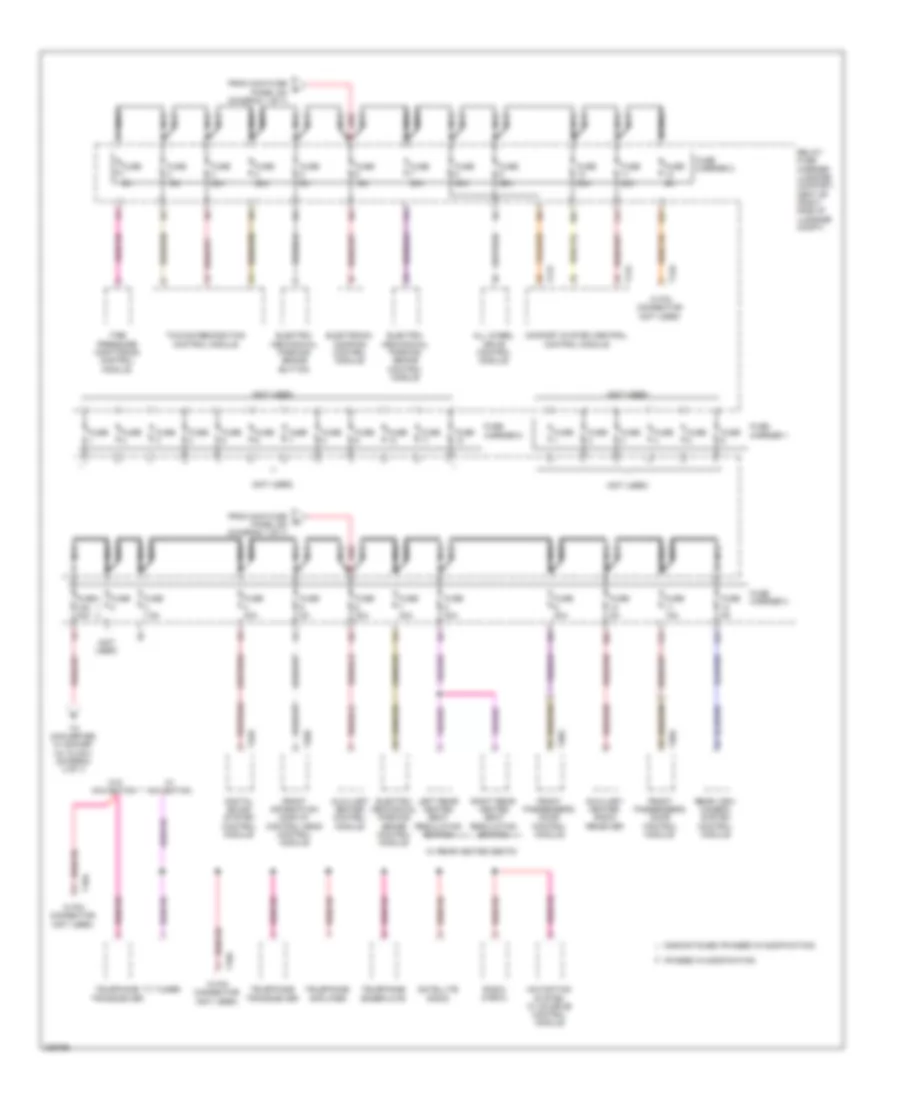 Power Distribution Wiring Diagram 3 of 7 for Audi A5 Quattro 2009