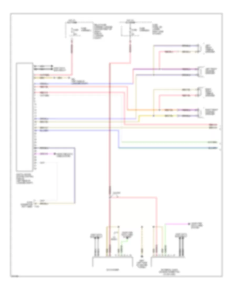 Radio Wiring Diagram, Basic MMI (1 of 2) for Audi A5 Quattro 2009