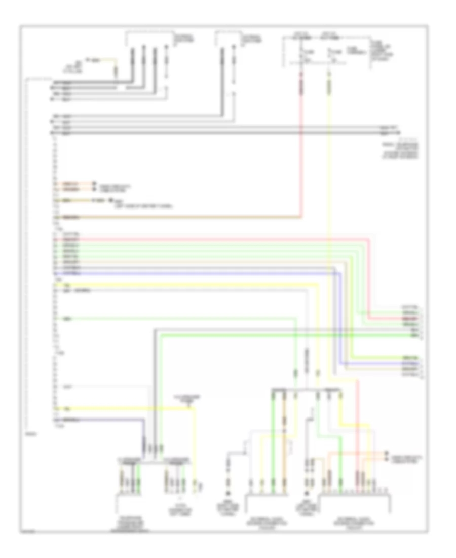 Radio Wiring Diagram, Premium Infotainment (1 of 2) for Audi A5 Quattro 2009