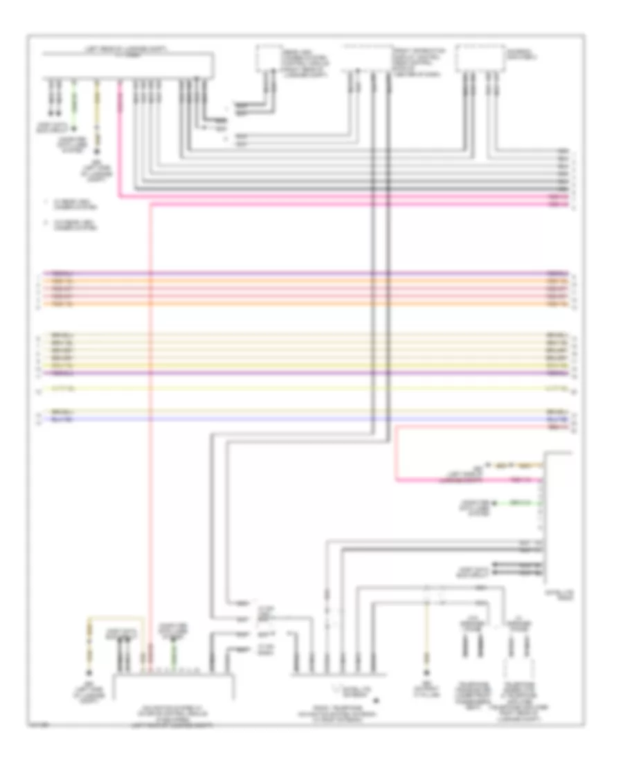 Radio Wiring Diagram, Premium MMI (2 of 3) for Audi A5 Quattro 2009