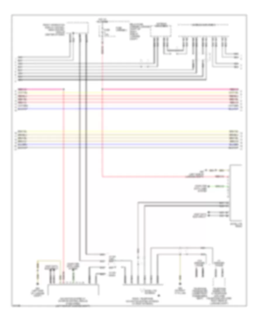 Radio Wiring Diagram, Standard MMI (2 of 3) for Audi A5 Quattro 2009