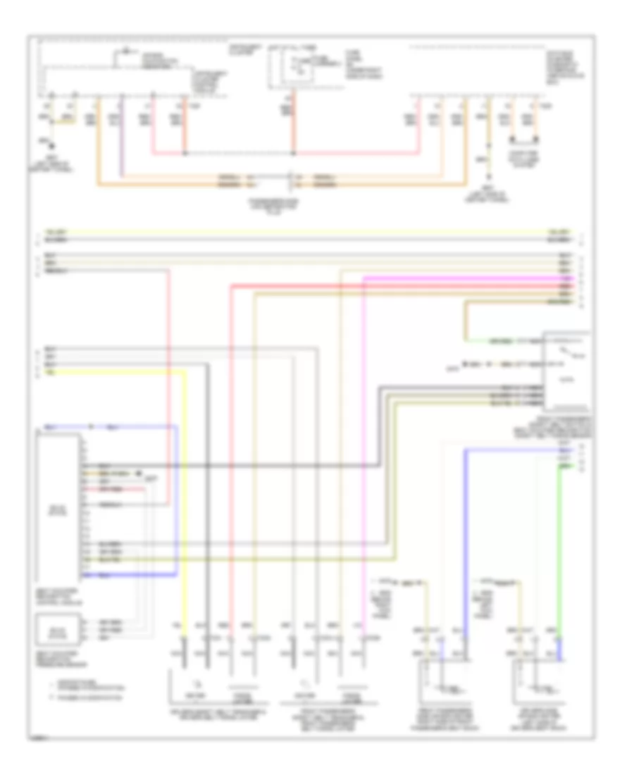 Supplemental Restraints Wiring Diagram 2 of 3 for Audi A5 Quattro 2009