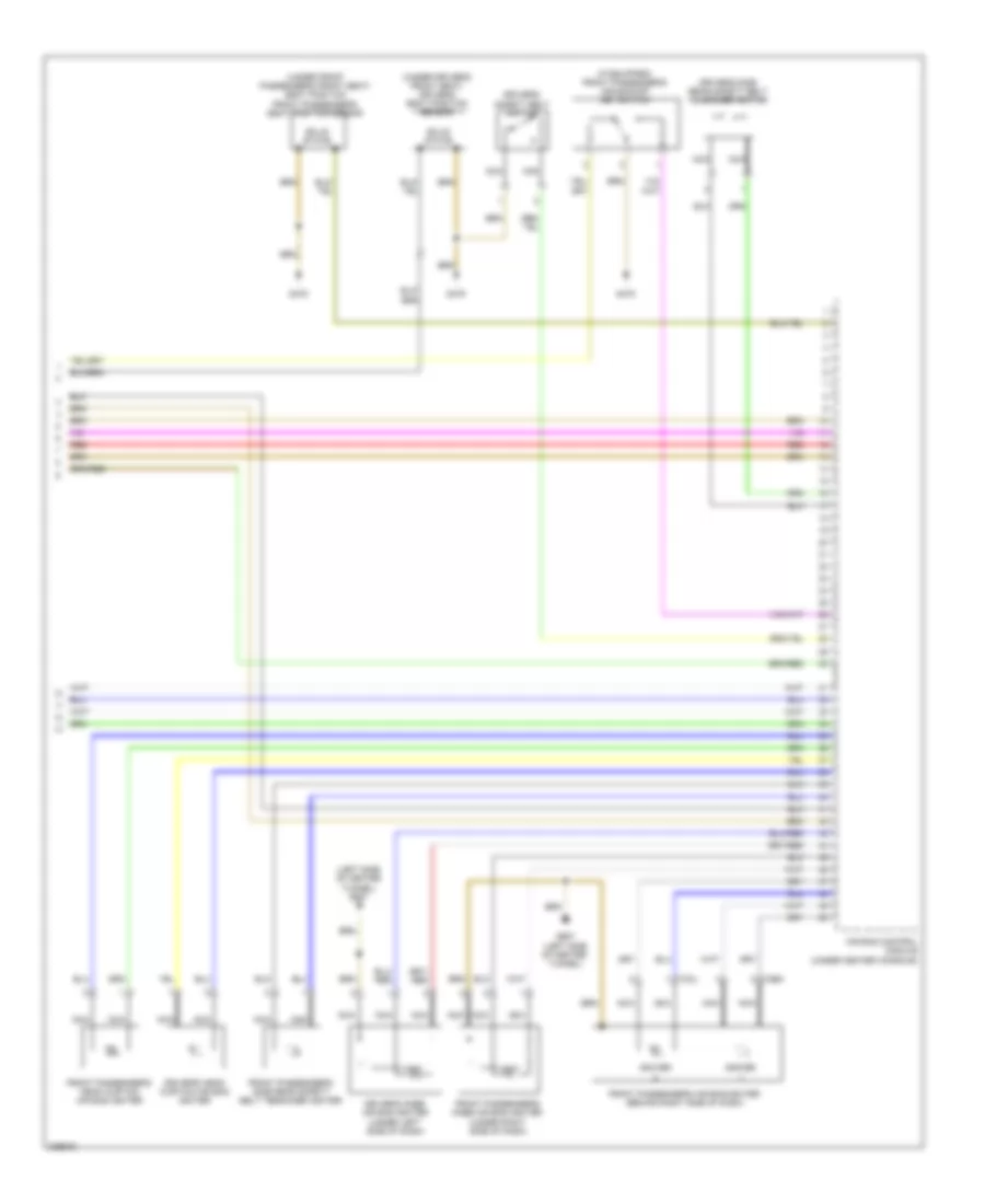 Supplemental Restraints Wiring Diagram (3 of 3) for Audi A5 Quattro 2009