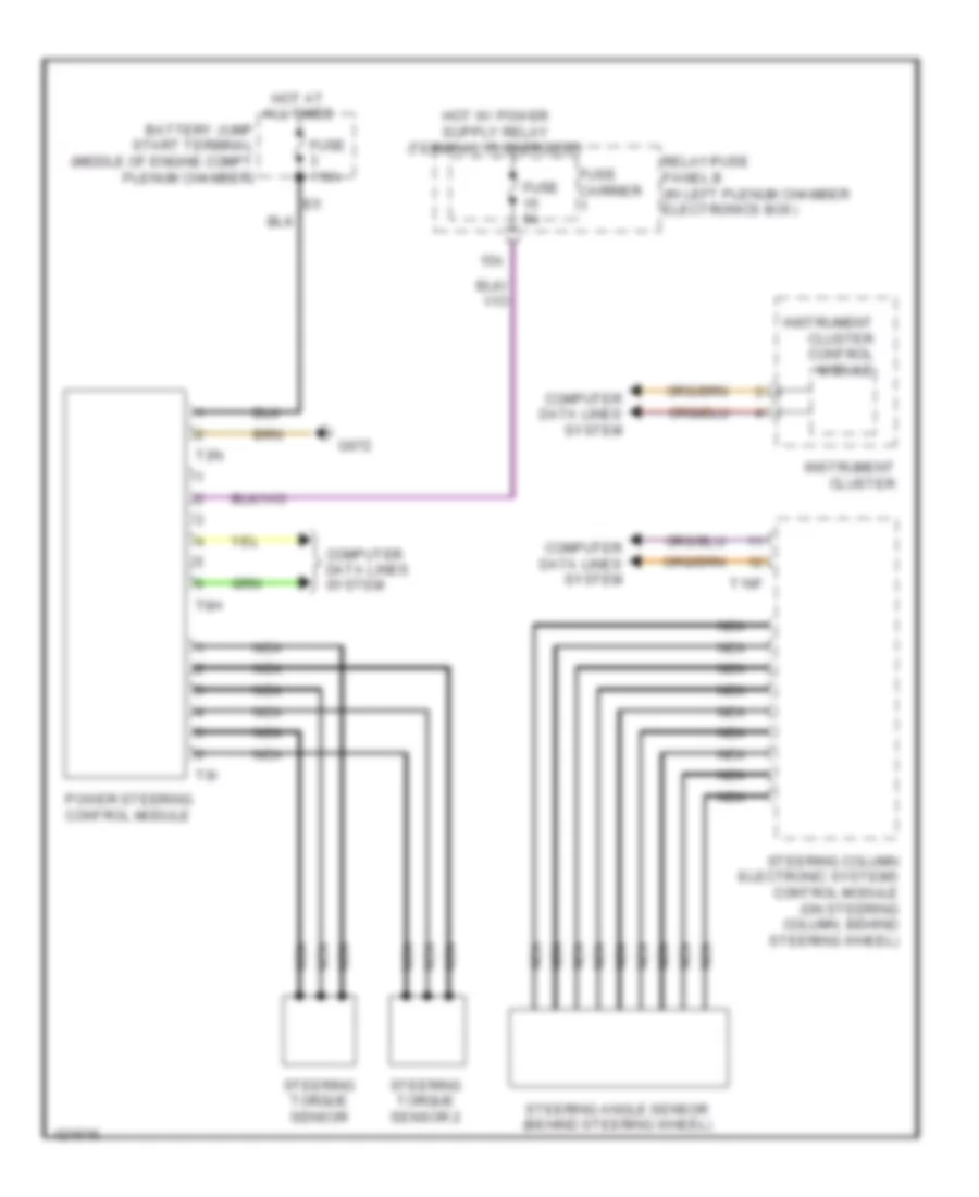 Electromechanical Power Steering Wiring Diagram for Audi S4 Premium Plus 2014