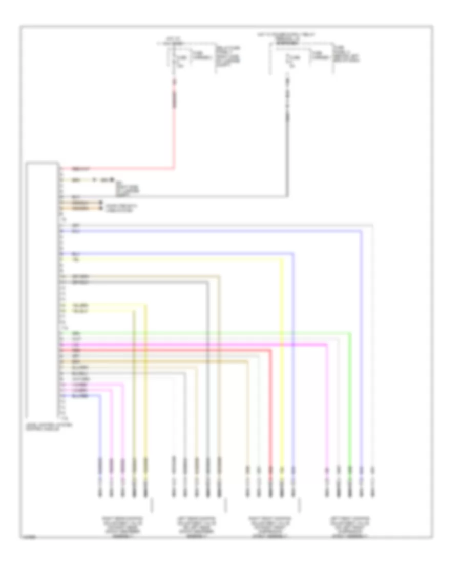 Electronic Suspension Wiring Diagram for Audi S4 Premium Plus 2014