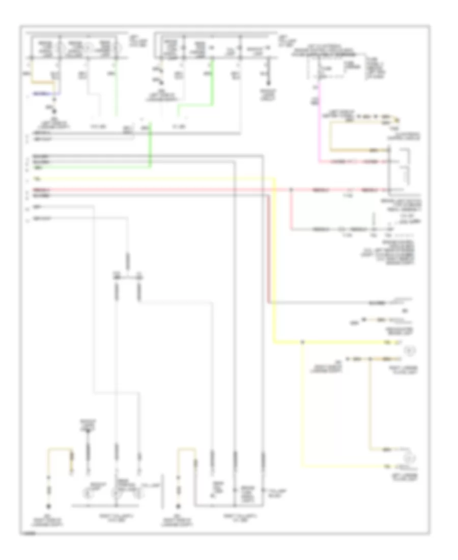Exterior Lamps Wiring Diagram (4 of 4) for Audi S4 Premium Plus 2014