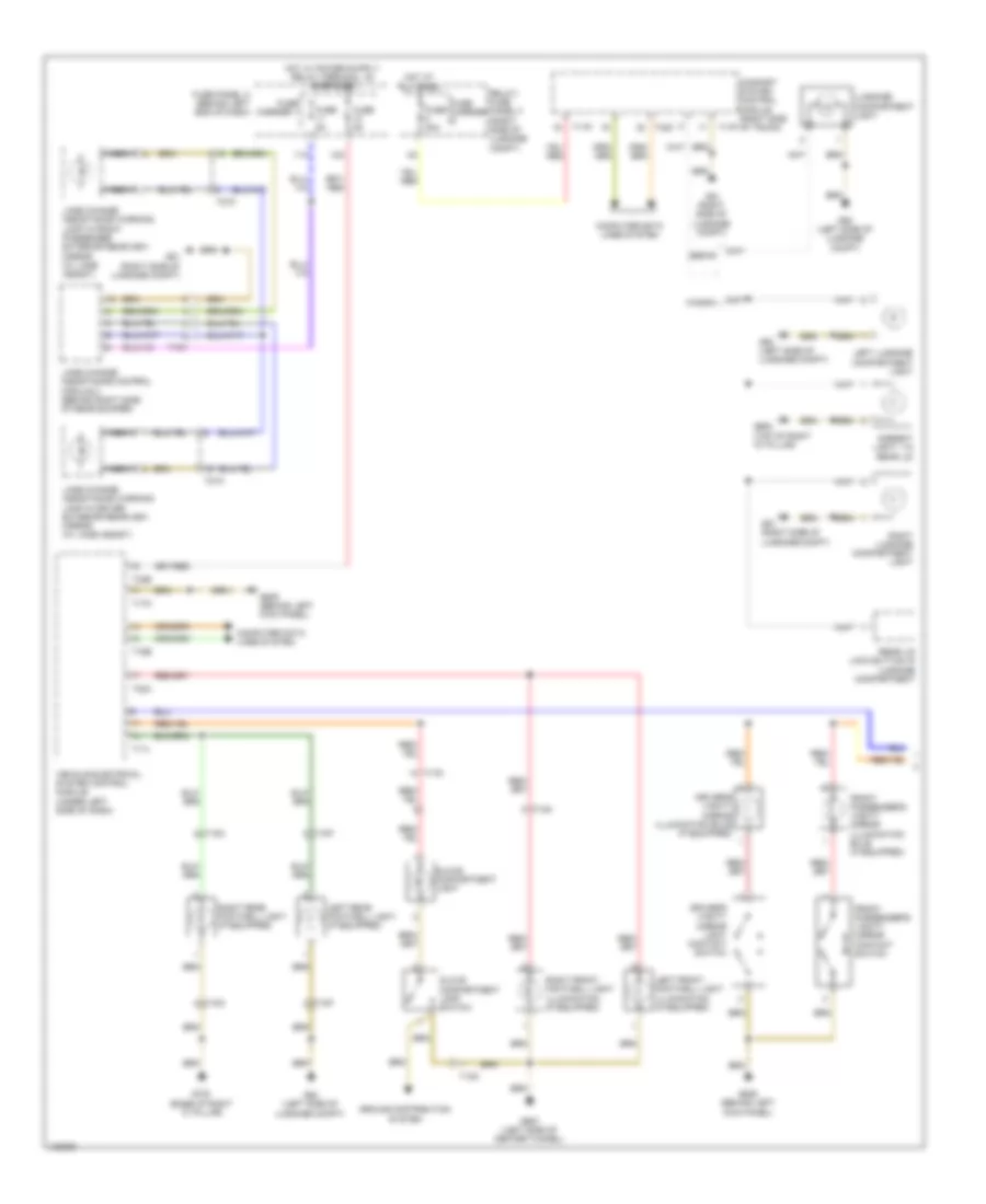 Courtesy Lamps Wiring Diagram 1 of 2 for Audi S4 Premium Plus 2014