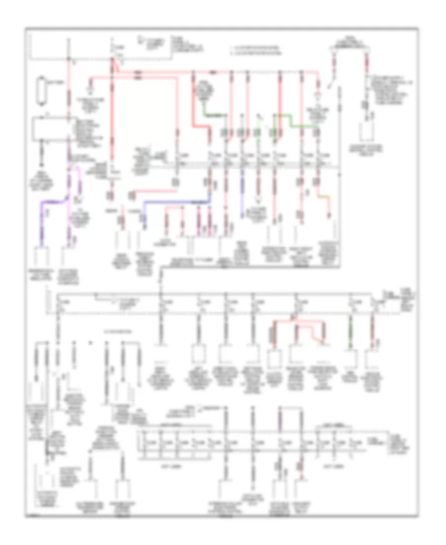 Power Distribution Wiring Diagram 1 of 7 for Audi S4 Premium Plus 2014