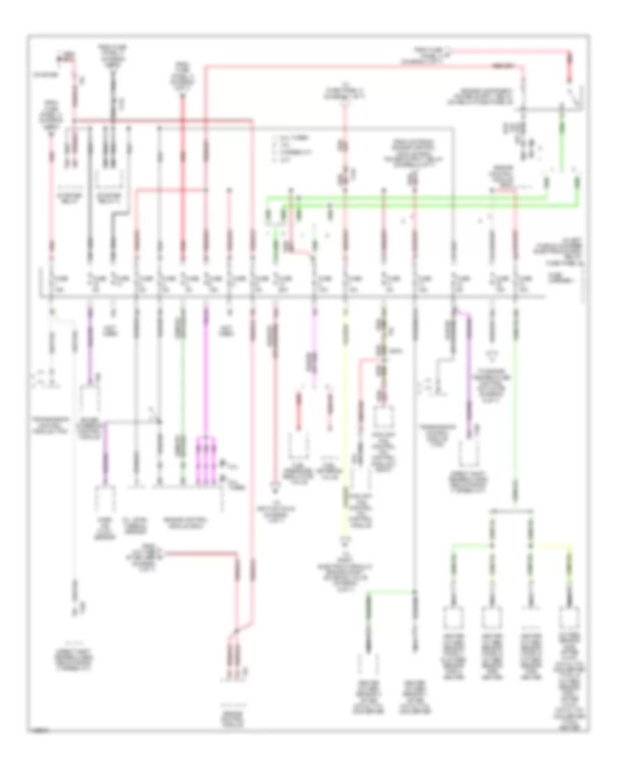 Power Distribution Wiring Diagram (5 of 7) for Audi S4 Premium Plus 2014