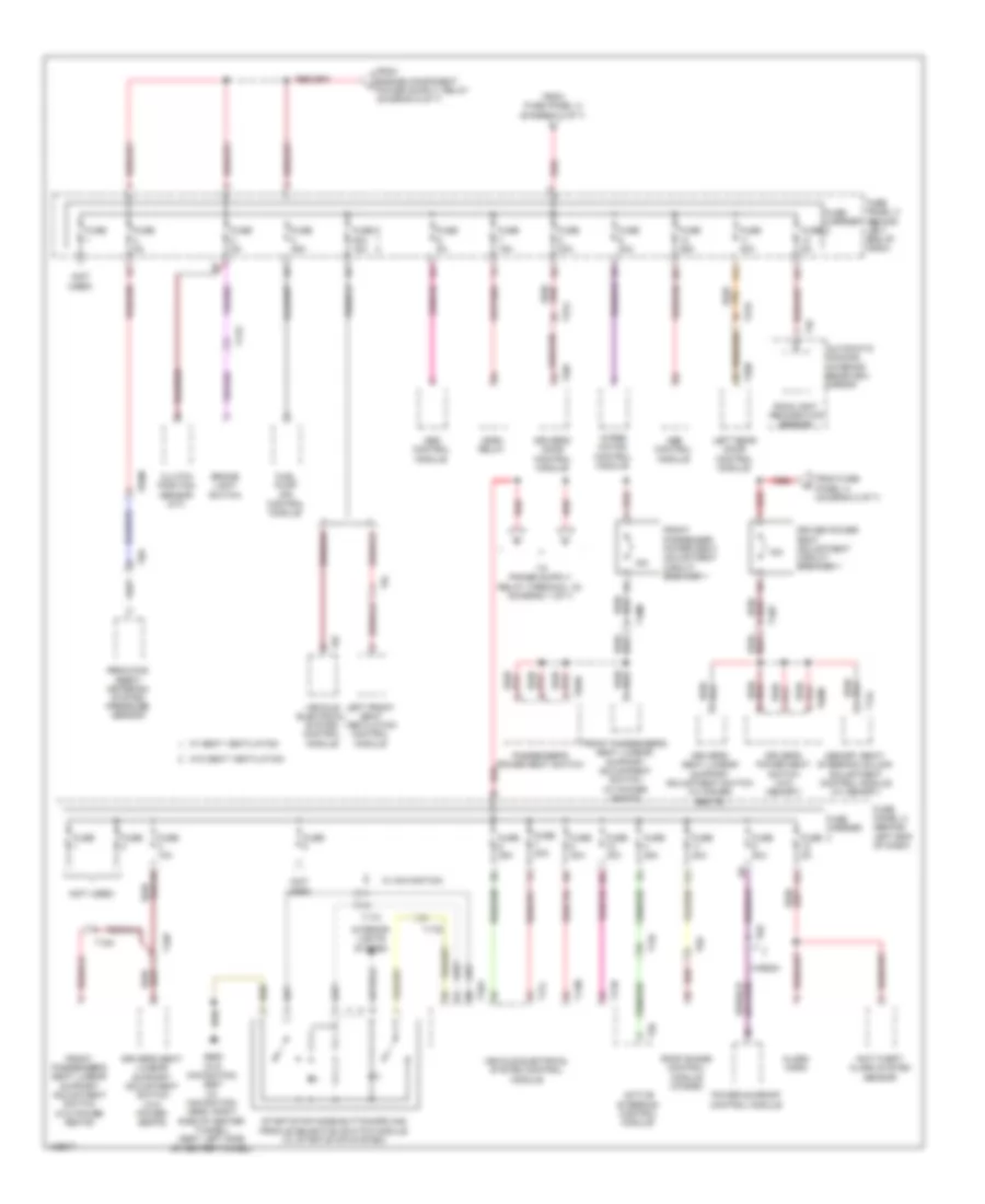 Power Distribution Wiring Diagram (7 of 7) for Audi S4 Premium Plus 2014