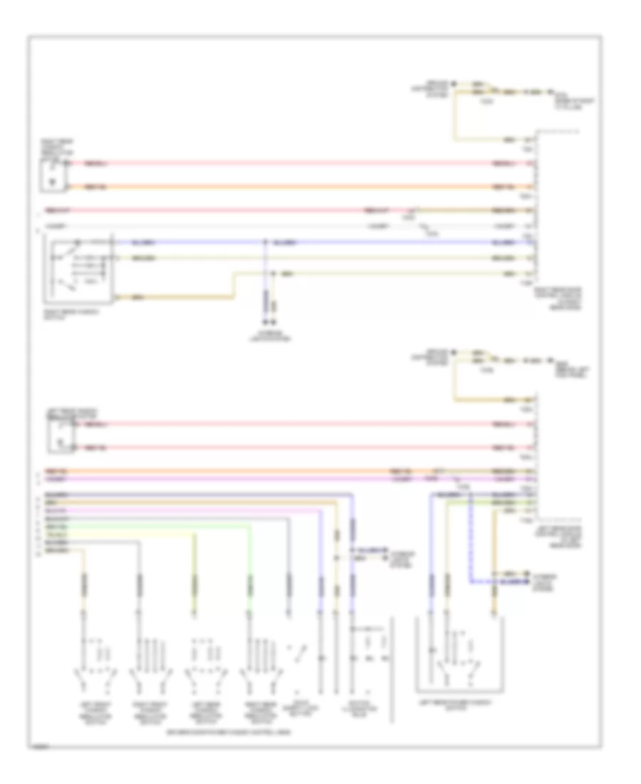 Power Windows Wiring Diagram 2 of 2 for Audi S4 Premium Plus 2014