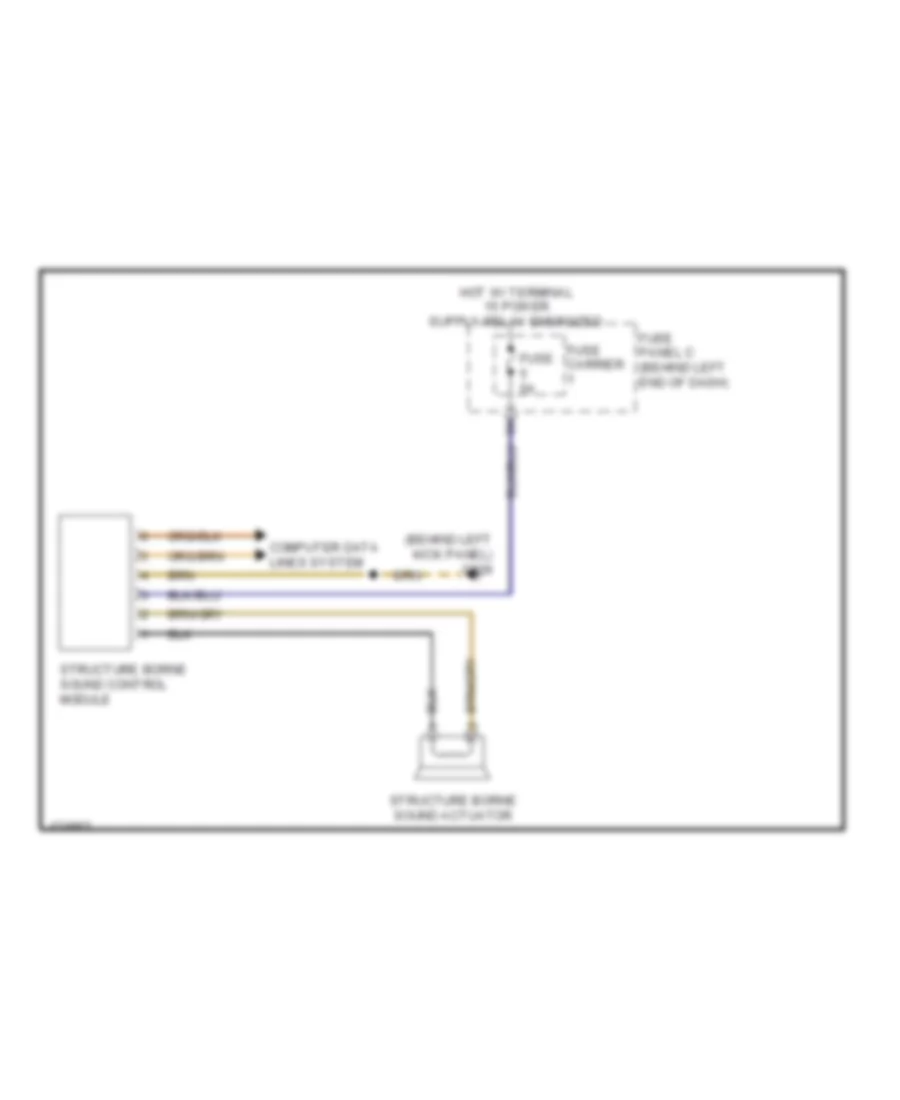 Structure Borne Sound Actuator Wiring Diagram for Audi S4 Premium Plus 2014