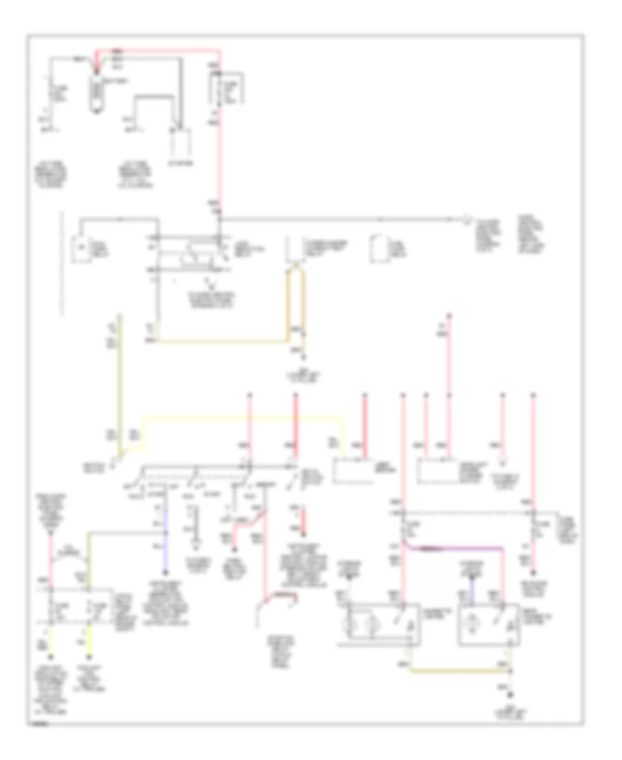 Power Distribution Wiring Diagram 1 of 3 for Audi allroad Quattro 2005