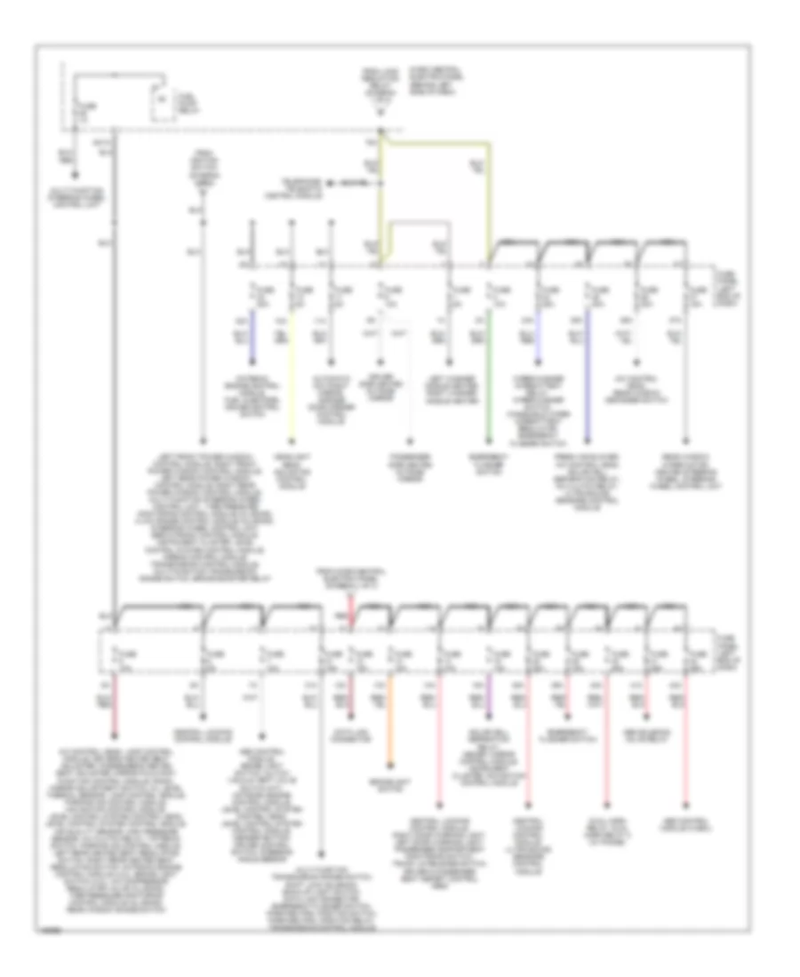 Power Distribution Wiring Diagram 2 of 3 for Audi allroad Quattro 2005