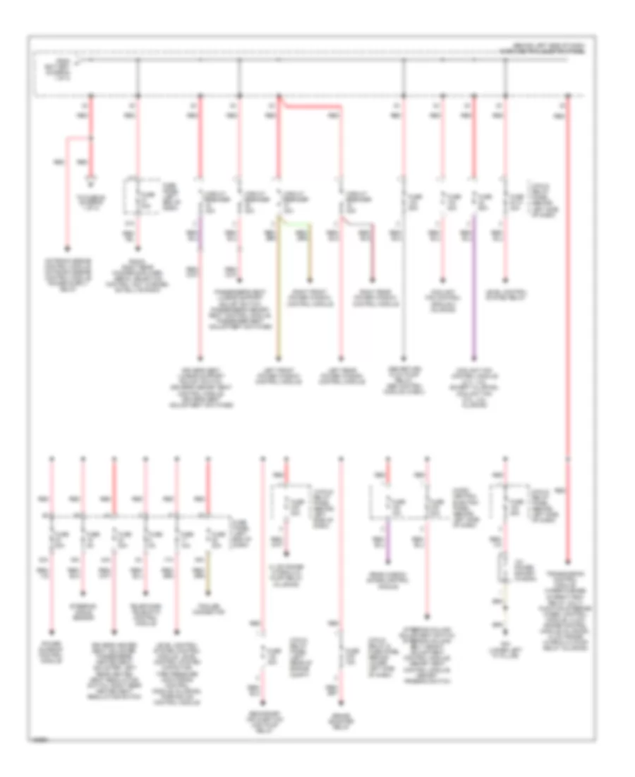 Power Distribution Wiring Diagram (3 of 3) for Audi allroad Quattro 2005