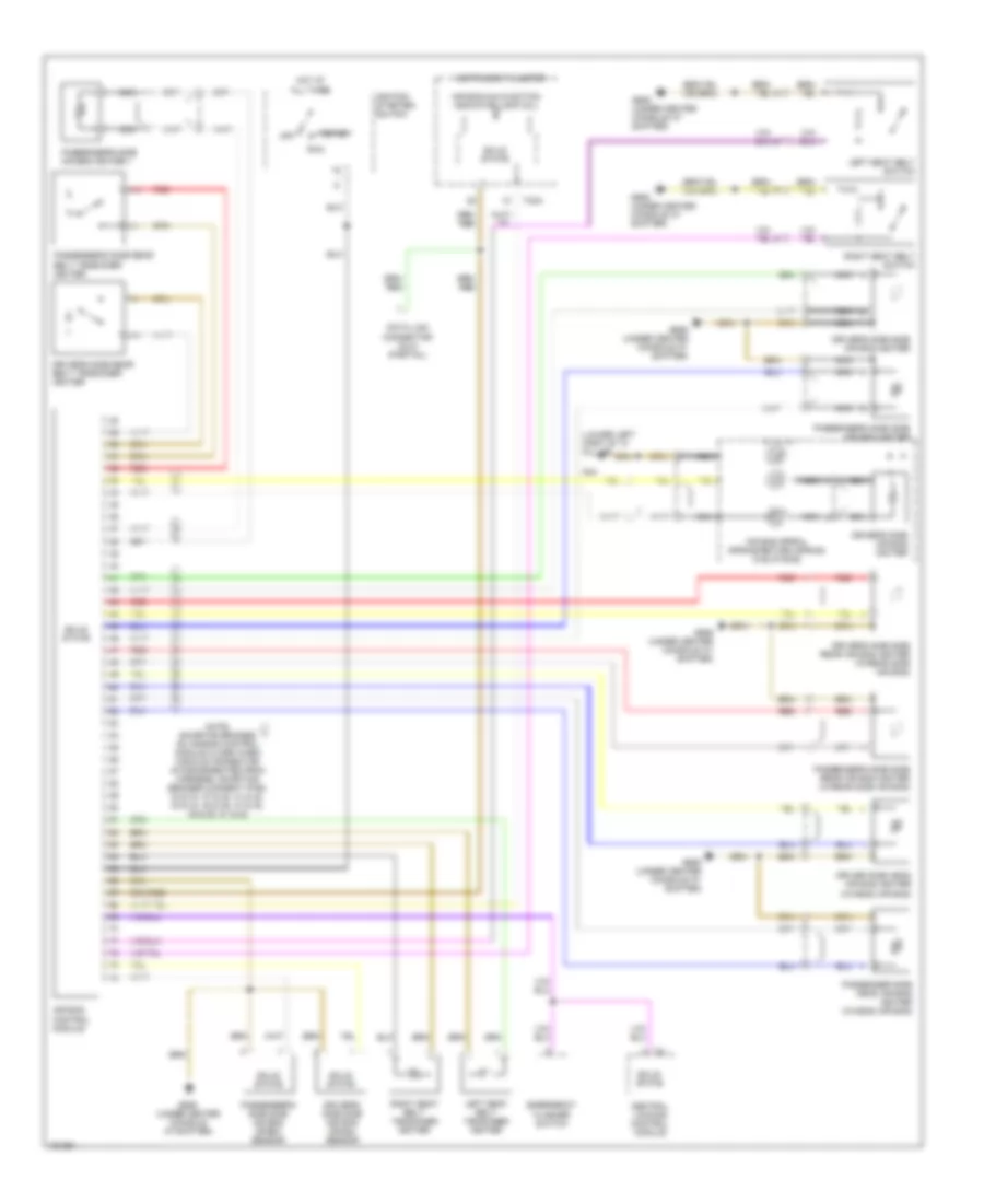 Supplemental Restraints Wiring Diagram for Audi allroad Quattro 2005