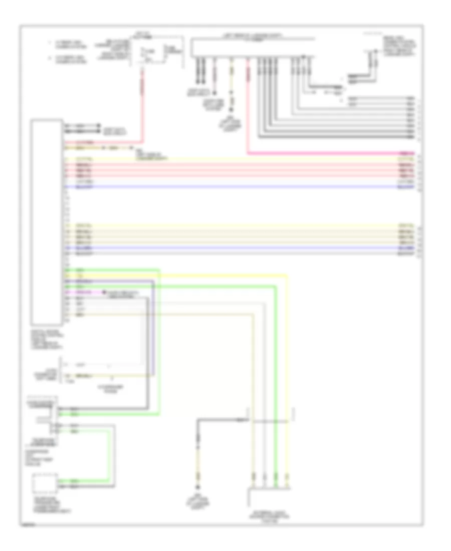 Radio Wiring Diagram, Coupe Standard MMI (1 of 3) for Audi S5 3.0T 2011