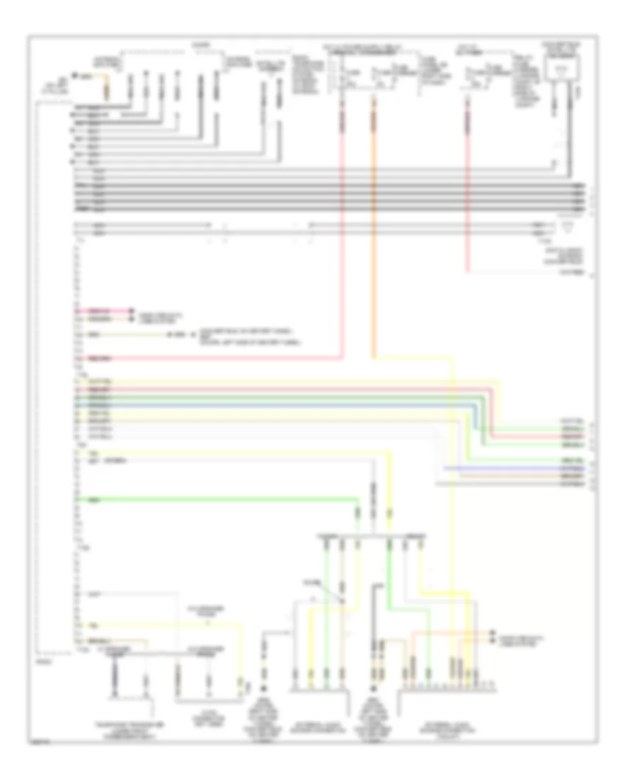 Radio Wiring Diagram, Standard Infotainment (1 of 2) for Audi S5 3.0T 2011