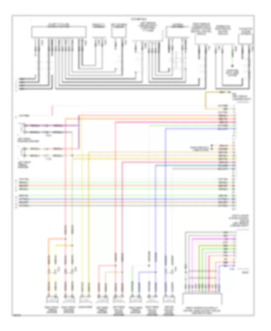Radio Wiring Diagram, Standard Infotainment (2 of 2) for Audi S5 3.0T 2011
