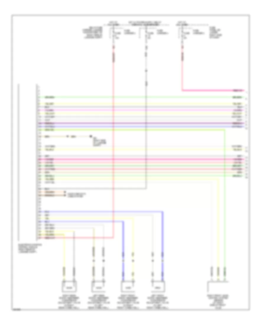 Electronic Suspension Wiring Diagram 1 of 2 for Audi S5 3 0T 2011