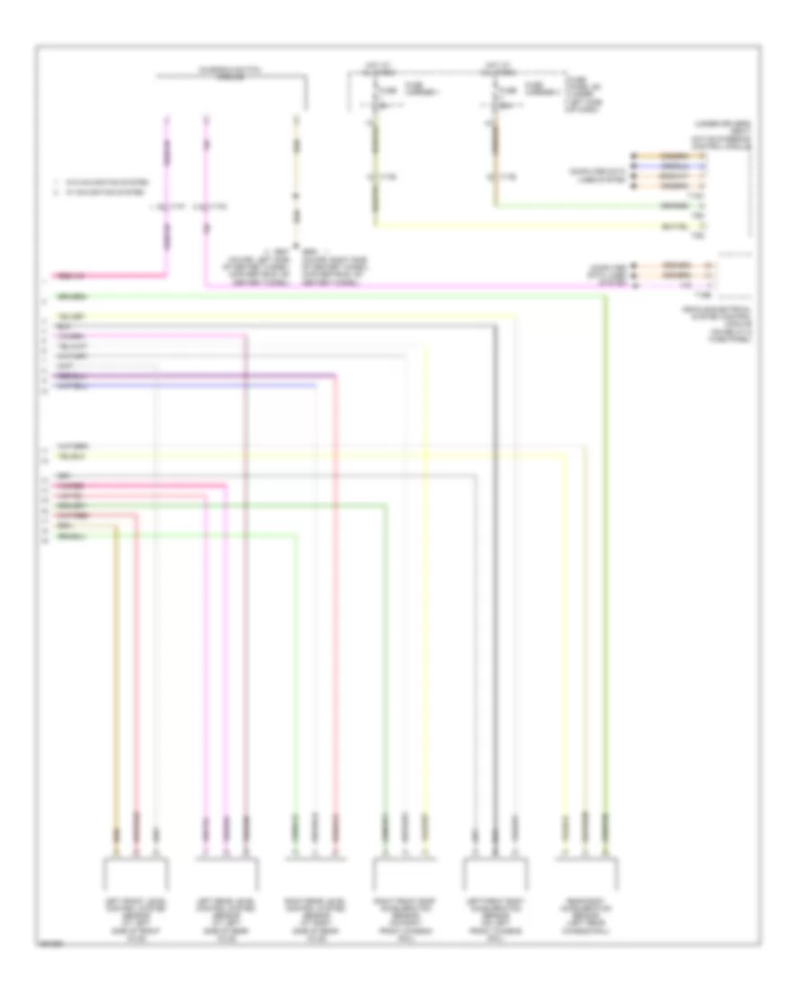 Electronic Suspension Wiring Diagram (2 of 2) for Audi S5 3.0T 2011