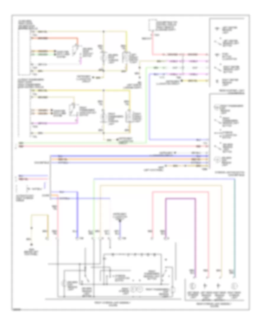 Courtesy Lamps Wiring Diagram (2 of 2) for Audi S5 3.0T 2011