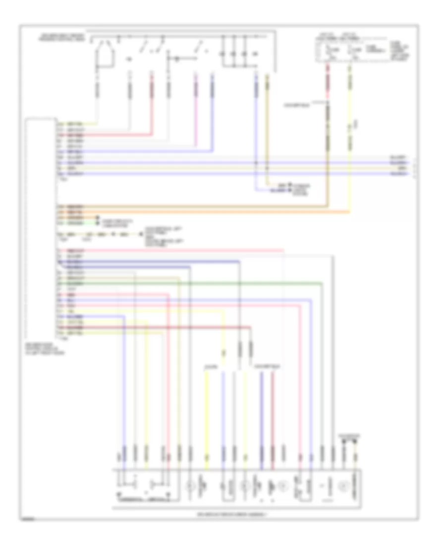 Memory Mirrors Wiring Diagram (1 of 2) for Audi S5 3.0T 2011