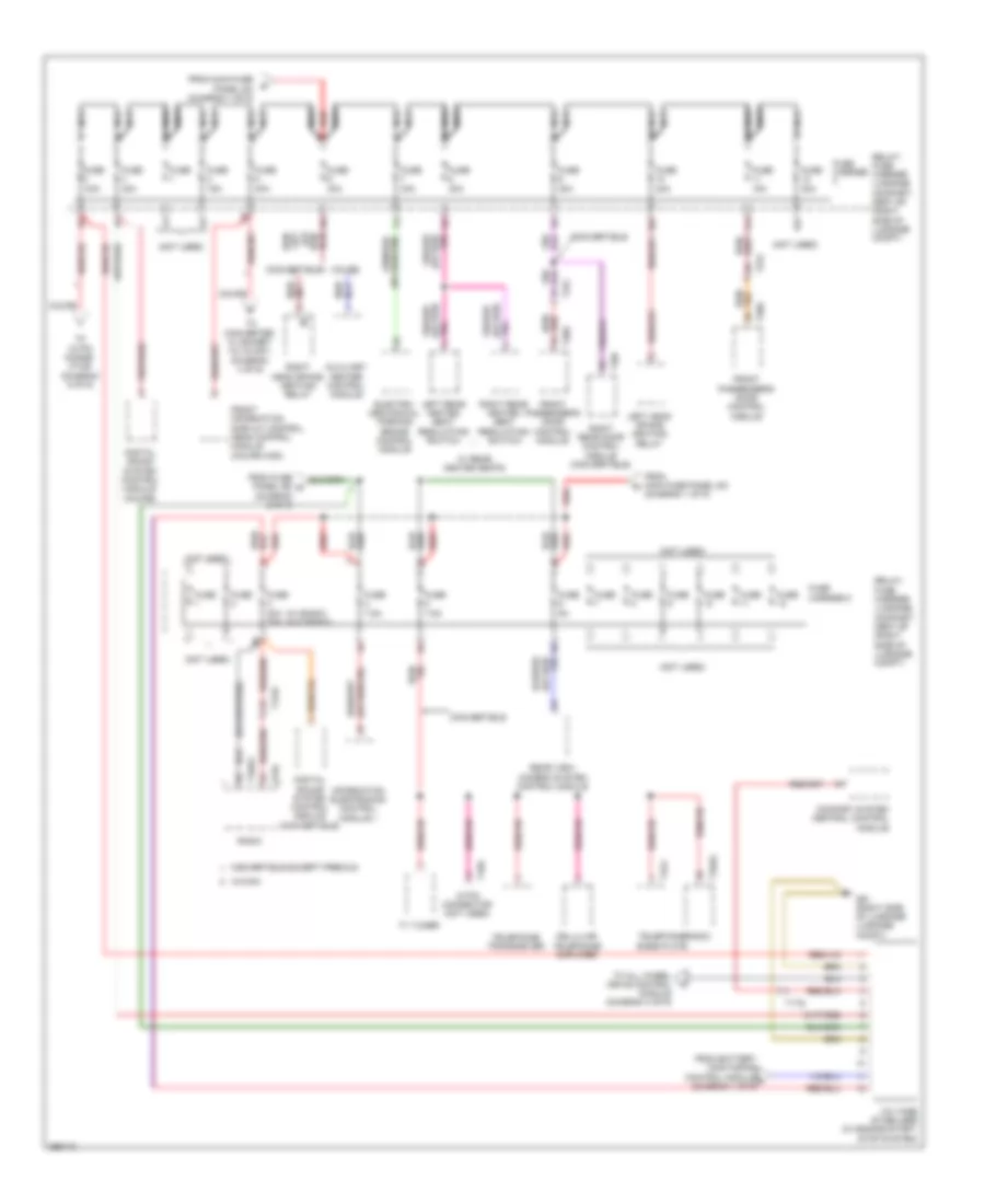 Power Distribution Wiring Diagram (3 of 9) for Audi S5 3.0T 2011