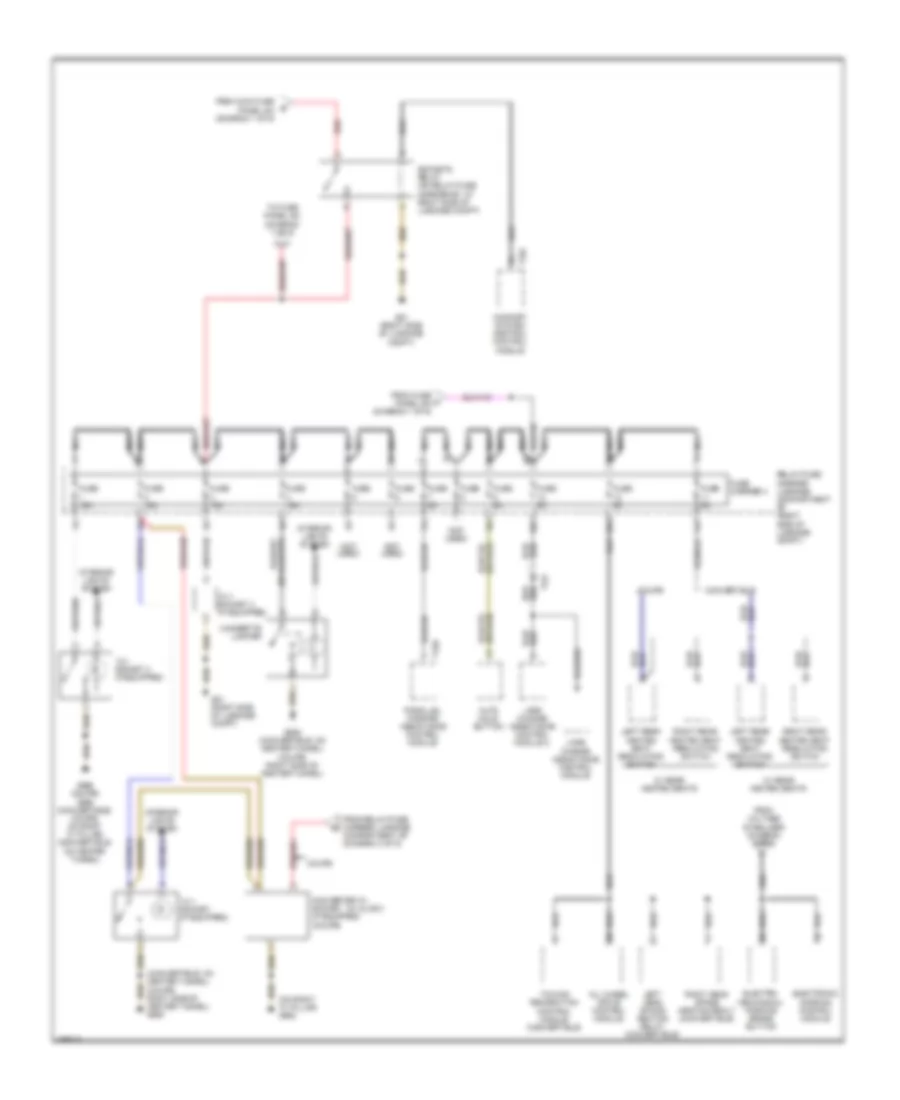 Power Distribution Wiring Diagram (4 of 9) for Audi S5 3.0T 2011