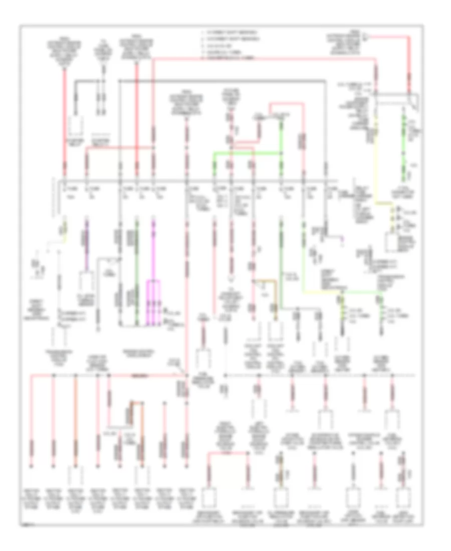 Power Distribution Wiring Diagram (5 of 9) for Audi S5 3.0T 2011