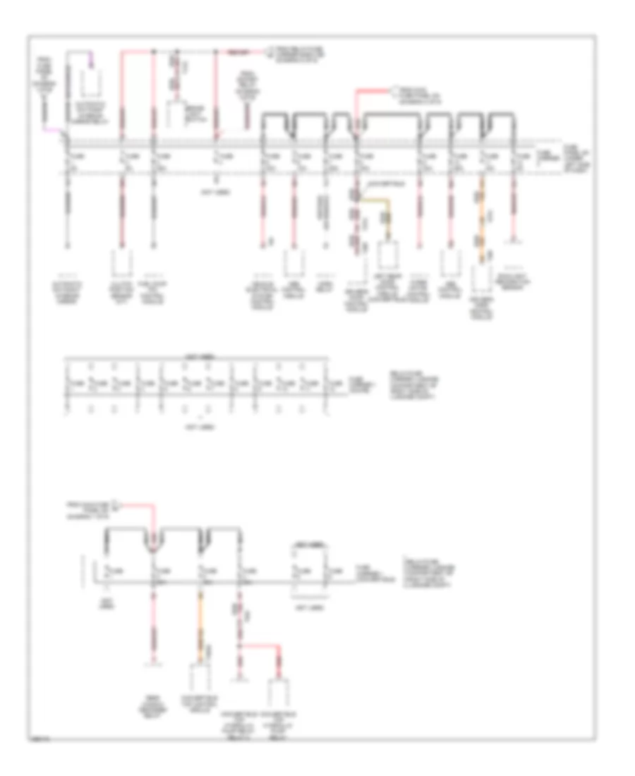 Power Distribution Wiring Diagram (7 of 9) for Audi S5 3.0T 2011