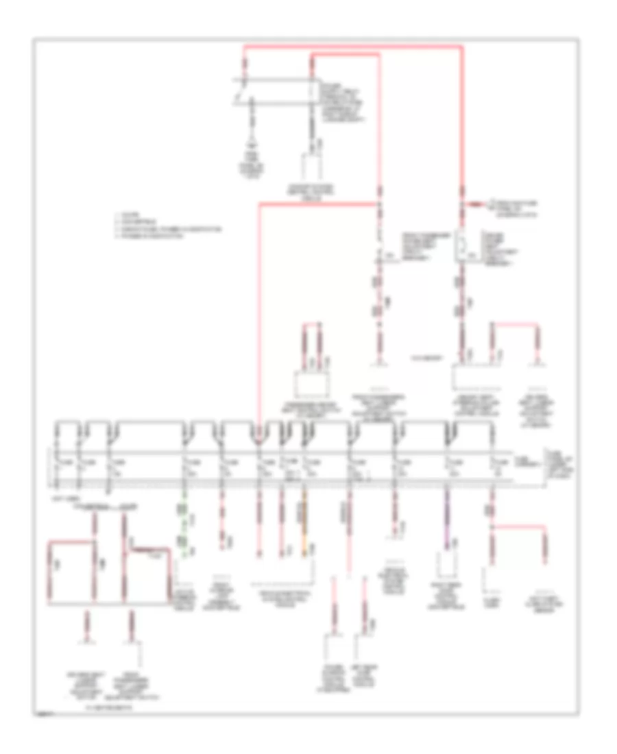 Power Distribution Wiring Diagram (8 of 9) for Audi S5 3.0T 2011