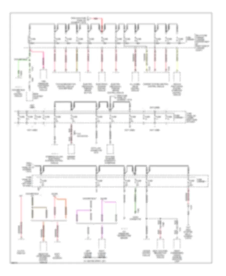 Power Distribution Wiring Diagram (9 of 9) for Audi S5 3.0T 2011