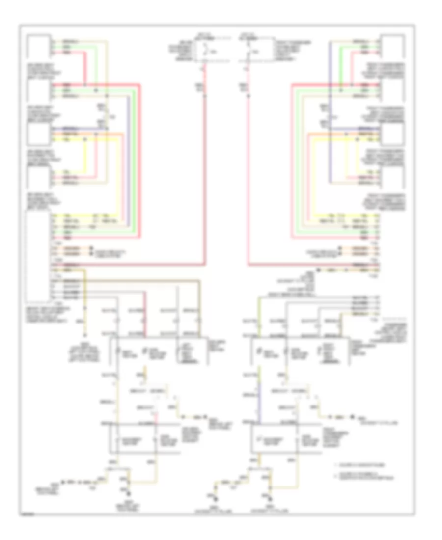 Front Heated Seats Wiring Diagram with Memory for Audi S5 3 0T 2011