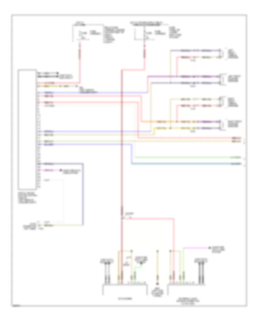 Radio Wiring Diagram, Coupe Basic MMI (1 of 2) for Audi S5 3.0T 2011