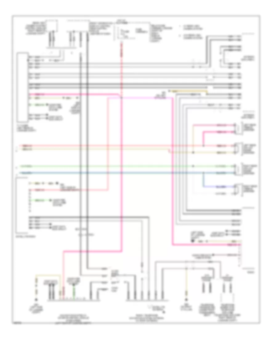 Radio Wiring Diagram, Coupe Basic MMI (2 of 2) for Audi S5 3.0T 2011