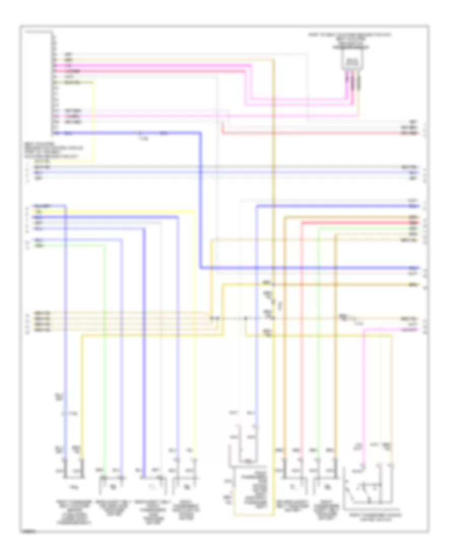 Supplemental Restraints Wiring Diagram (2 of 3) for Audi Q7 Premium 2013