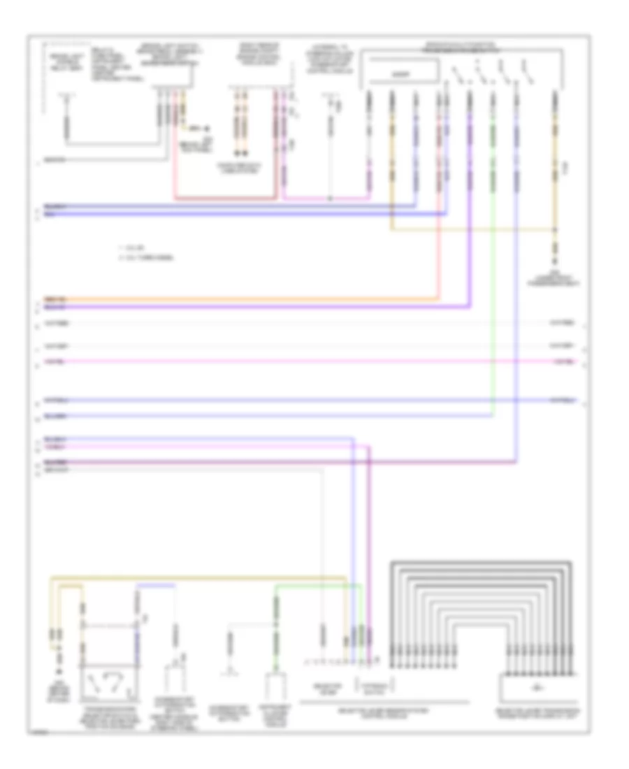 Transmission Wiring Diagram (2 of 3) for Audi Q7 Premium 2013