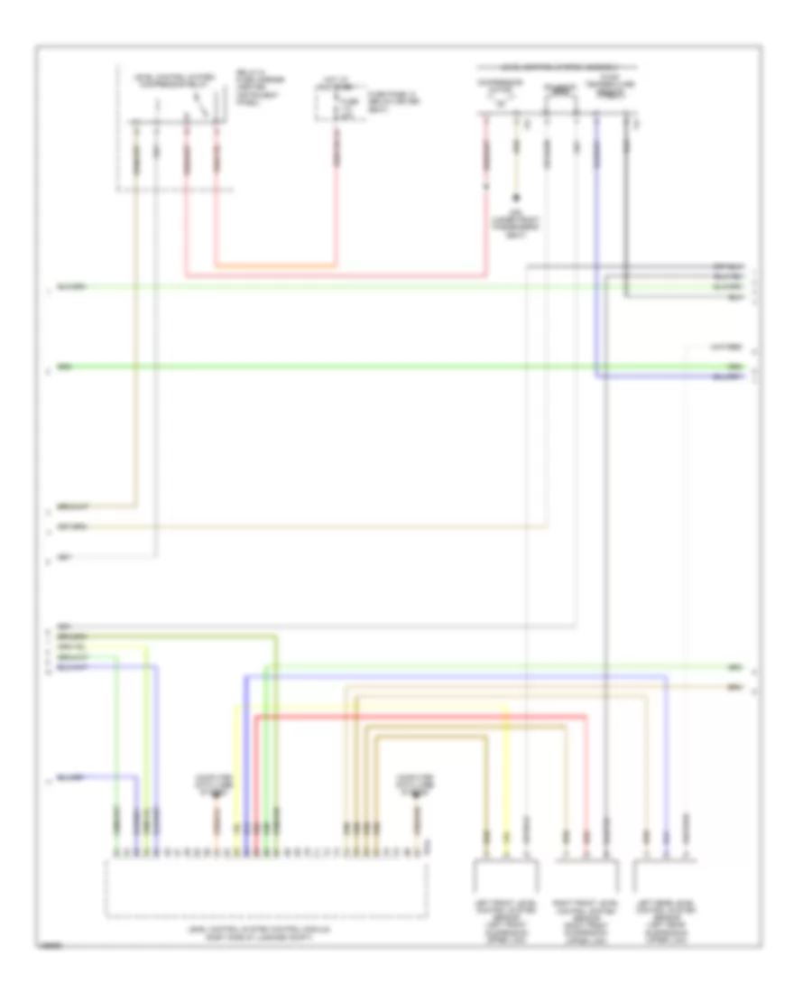 Electronic Suspension Wiring Diagram (2 of 3) for Audi Q7 Premium 2013