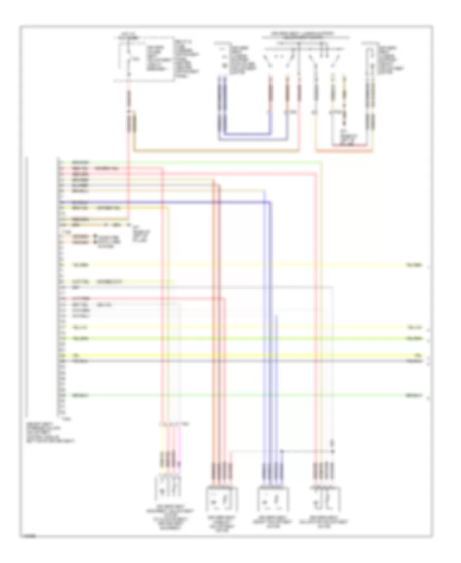 Driver s Memory Seat Wiring Diagram 1 of 2 for Audi Q7 Premium 2013