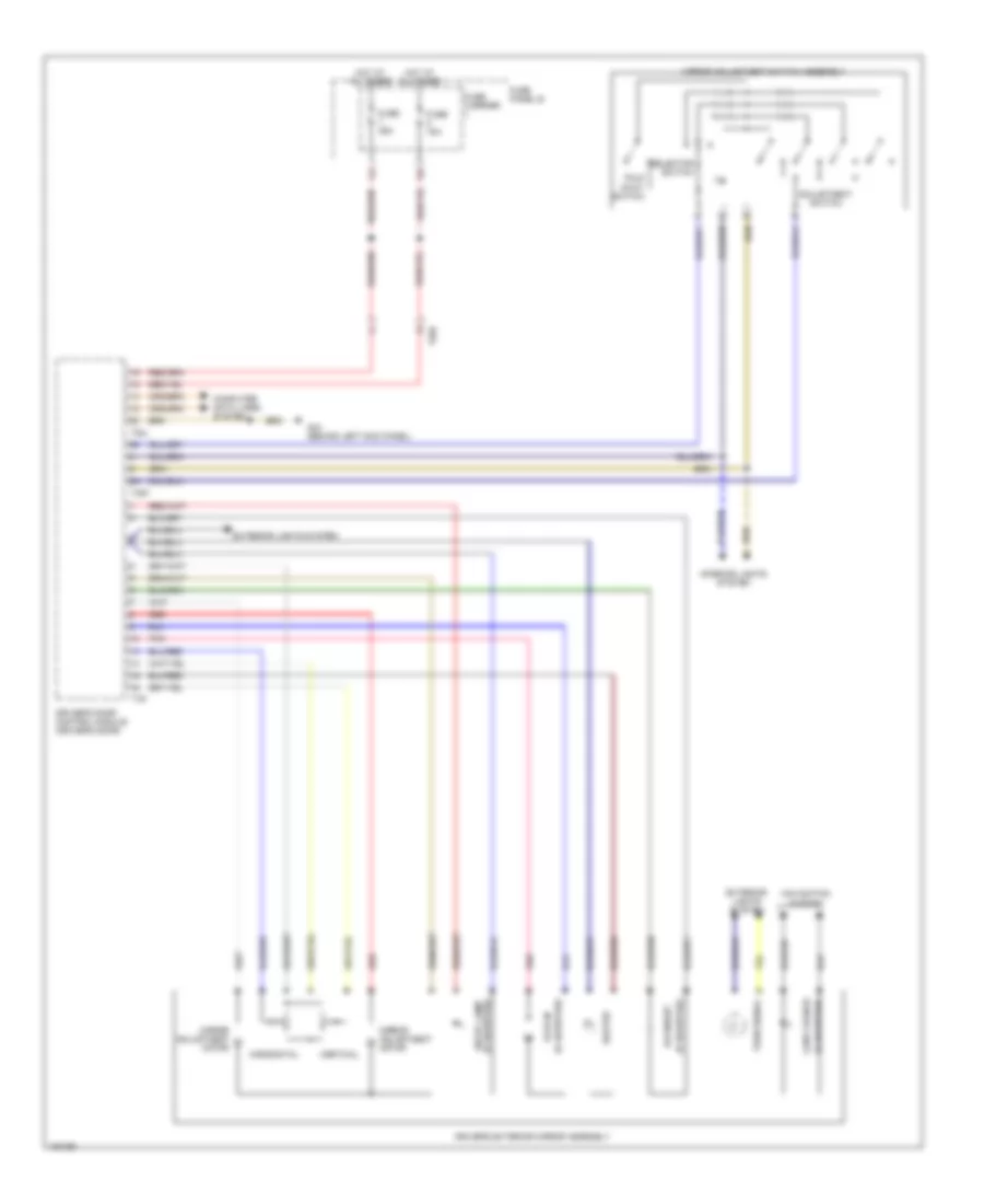 Power Mirrors Wiring Diagram (1 of 2) for Audi Q7 Premium 2013
